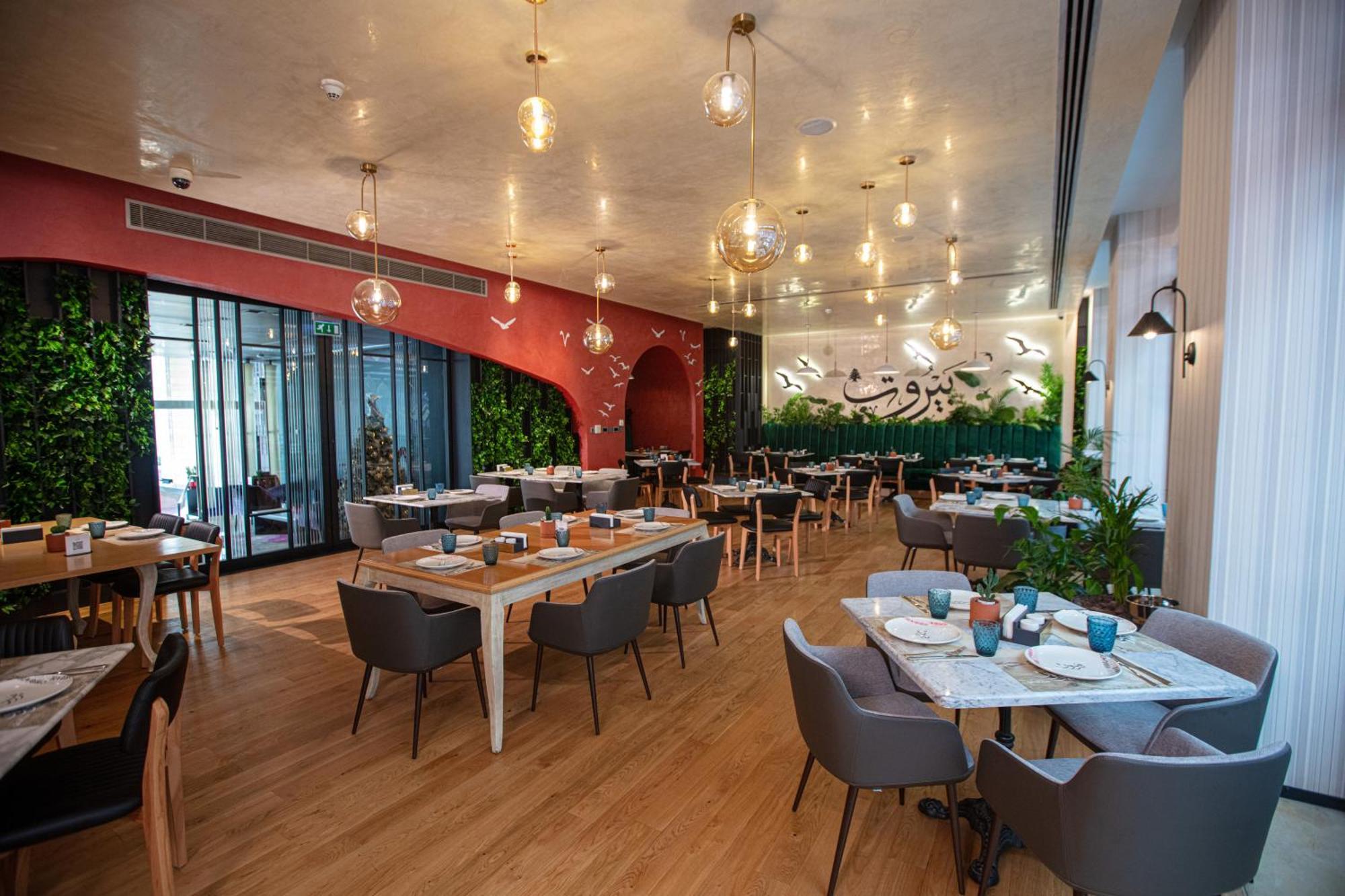 The Abdali Boulevard Hotel Amman Luaran gambar The restaurant's interior